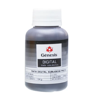 TINTA GENESIS SUBLIMATICA 100ML PRETO